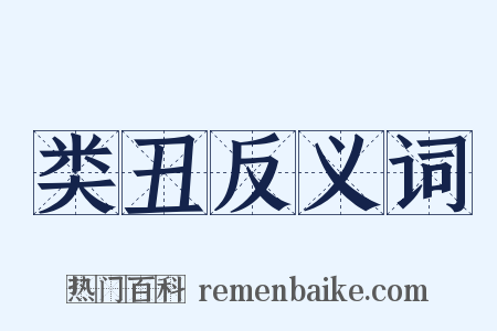 类丑反义词是什么意思的图片